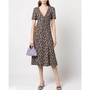 Reformation Locklin Dress in Au Lait
